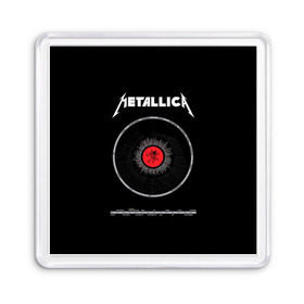 Магнит 55*55 с принтом Metallica в Белгороде, Пластик | Размер: 65*65 мм; Размер печати: 55*55 мм | 