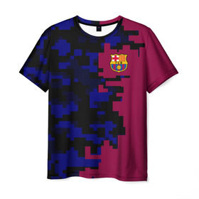 Мужская футболка 3D с принтом FC Barca 2018 Creative uniform в Белгороде, 100% полиэфир | прямой крой, круглый вырез горловины, длина до линии бедер | Тематика изображения на принте: fc | fc barcelona | fcb | fly emirates | ronaldo | абстракция | барселона | геометрия | зож | клуб | линии | месси | модные | мяч | реал мадрид | спорт | спортивные | тренды | футбол | футбольный клуб | эмблема