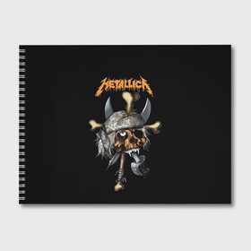 Альбом для рисования с принтом Metallica в Белгороде, 100% бумага
 | матовая бумага, плотность 200 мг. | american | band | cliff burton | dave mustaine | hard | james hatfield | jason newsted | kirk hammett | lars ulrich | metal | metallica | robert trujillo | rock | ron mcgowney | thrash | американская | джеймс хэтфилд | ларс ул | метал группа | трэш метал 