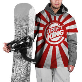 Накидка на куртку 3D с принтом Drift King в Белгороде, 100% полиэстер |  | Тематика изображения на принте: car | drift | japan | jdm | race | street | авто | автомобиль | гонки | дрифт | король | машина | флаг | япония