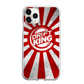 Чехол для iPhone 11 Pro матовый с принтом Drift King в Белгороде, Силикон |  | car | drift | japan | jdm | race | street | авто | автомобиль | гонки | дрифт | король | машина | флаг | япония
