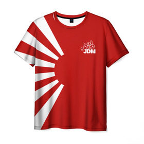 Мужская футболка 3D с принтом JDM в Белгороде, 100% полиэфир | прямой крой, круглый вырез горловины, длина до линии бедер | car | drift | japan | jdm | race | street | авто | автомобиль | гонки | дрифт | король | машина | флаг | япония