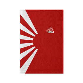 Обложка для паспорта матовая кожа с принтом JDM в Белгороде, натуральная матовая кожа | размер 19,3 х 13,7 см; прозрачные пластиковые крепления | car | drift | japan | jdm | race | street | авто | автомобиль | гонки | дрифт | король | машина | флаг | япония