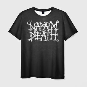 Мужская футболка 3D с принтом Napalm death в Белгороде, 100% полиэфир | прямой крой, круглый вырез горловины, длина до линии бедер | 