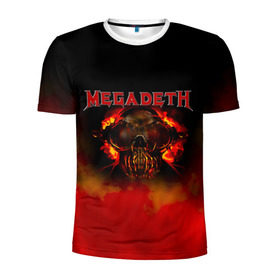 Мужская футболка 3D спортивная с принтом Megadeth в Белгороде, 100% полиэстер с улучшенными характеристиками | приталенный силуэт, круглая горловина, широкие плечи, сужается к линии бедра | megadet | megadeth | группа | дирк вербурен | дэвид эллефсон | дэйв мастейн | кико лоурейро | мегадет | мегадетх | метал | рок | трэш | трэшметал | тяжелый | хард | хардрок | хеви | хевиметал