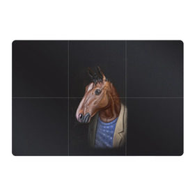 Магнитный плакат 3Х2 с принтом BoJack в Белгороде, Полимерный материал с магнитным слоем | 6 деталей размером 9*9 см | bojack horseman | конь боджек | лошадь боджек