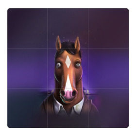 Магнитный плакат 3Х3 с принтом BoJack в Белгороде, Полимерный материал с магнитным слоем | 9 деталей размером 9*9 см | bojack horseman | конь боджек | лошадь боджек