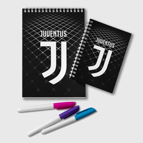 Блокнот с принтом JUVENTUS STRIPES STYLE в Белгороде, 100% бумага | 48 листов, плотность листов — 60 г/м2, плотность картонной обложки — 250 г/м2. Листы скреплены удобной пружинной спиралью. Цвет линий — светло-серый
 | Тематика изображения на принте: fc | juventus | спорт | спортивные | фк | футбол | ювентус