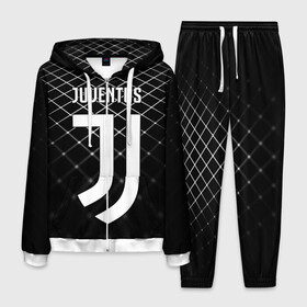 Мужской костюм 3D с принтом JUVENTUS STRIPES STYLE в Белгороде, 100% полиэстер | Манжеты и пояс оформлены тканевой резинкой, двухслойный капюшон со шнурком для регулировки, карманы спереди | fc | juventus | спорт | спортивные | фк | футбол | ювентус