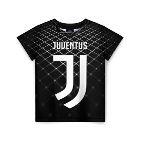 Детская футболка 3D с принтом Juventus 2018 Line в Белгороде, 100% гипоаллергенный полиэфир | прямой крой, круглый вырез горловины, длина до линии бедер, чуть спущенное плечо, ткань немного тянется | Тематика изображения на принте: fc | juventus | спорт | спортивные | фк | футбол | ювентус