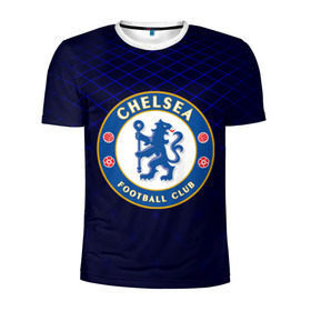 Мужская футболка 3D спортивная с принтом Chelsea 2018 Uniform в Белгороде, 100% полиэстер с улучшенными характеристиками | приталенный силуэт, круглая горловина, широкие плечи, сужается к линии бедра | Тематика изображения на принте: 