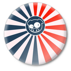 Значок с принтом JDM Style в Белгороде,  металл | круглая форма, металлическая застежка в виде булавки | car | domo | drift | japan | jdm | kun | pig | race | stiker | street | subaru | авто | автомобиль | гонки | дрифт | король | машина | свинья | стикер | субару | флаг | хрюша | япония