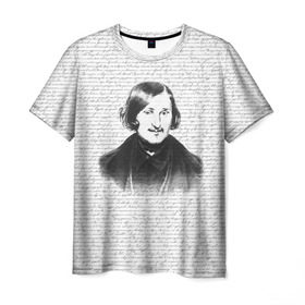 Мужская футболка 3D с принтом Гоголь в Белгороде, 100% полиэфир | прямой крой, круглый вырез горловины, длина до линии бедер | бульба | вий | гоголь | мертвые души | миргород | нос | писатель | поэт | ревизор | тарас