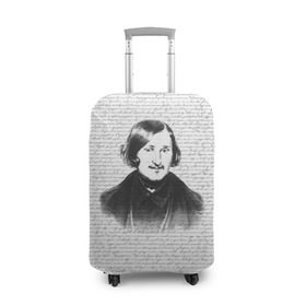 Чехол для чемодана 3D с принтом Гоголь в Белгороде, 86% полиэфир, 14% спандекс | двустороннее нанесение принта, прорези для ручек и колес | бульба | вий | гоголь | мертвые души | миргород | нос | писатель | поэт | ревизор | тарас