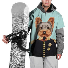 Накидка на куртку 3D с принтом Йоркширский терьер в форме в Белгороде, 100% полиэстер |  | домашние животные | пес | собака | терьер