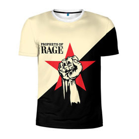 Мужская футболка 3D спортивная с принтом Prophets of rage (пророки ярости) в Белгороде, 100% полиэстер с улучшенными характеристиками | приталенный силуэт, круглая горловина, широкие плечи, сужается к линии бедра | 