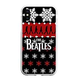 Чехол для iPhone XS Max матовый с принтом Праздничный The Beatles в Белгороде, Силикон | Область печати: задняя сторона чехла, без боковых панелей | Тематика изображения на принте: beatles | the beatles | бител | битлз | битлс | битлы | группа | джон леннон | джордж харрисон | жуки | знак | красный | ливерпульская четвёрка | мерсибит | надпись | новогодний | новый год | пол маккартни | поп