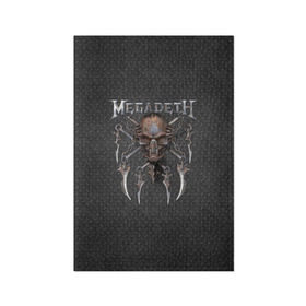 Обложка для паспорта матовая кожа с принтом Megadeth в Белгороде, натуральная матовая кожа | размер 19,3 х 13,7 см; прозрачные пластиковые крепления | Тематика изображения на принте: megadet | megadeth | группа | дирк вербурен | дэвид эллефсон | дэйв мастейн | кико лоурейро | мегадет | мегадетх | метал | рок | трэш | трэшметал | тяжелый | хард | хардрок | хеви | хевиметал