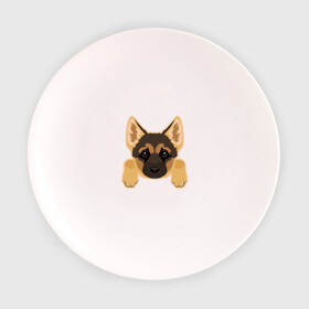 Тарелка с принтом Немецкая овчарка щенок в Белгороде, фарфор | диаметр - 210 мм
диаметр для нанесения принта - 120 мм | домашние животные | овчарка | собака | собачка