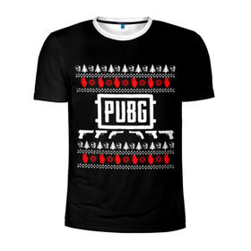 Мужская футболка 3D спортивная с принтом Свитер PUBG в Белгороде, 100% полиэстер с улучшенными характеристиками | приталенный силуэт, круглая горловина, широкие плечи, сужается к линии бедра | playerunknowns battlegrounds | pubg