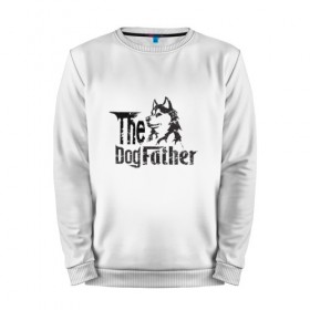 Мужской свитшот хлопок с принтом The DogFather в Белгороде, 100% хлопок |  | Тематика изображения на принте: 