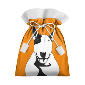Подарочный 3D мешок с принтом Солнечнй бультерьер в Белгороде, 100% полиэстер | Размер: 29*39 см | бультерьер | домашние животные | пес | песик | собака | собачка