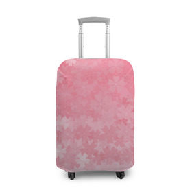 Чехол для чемодана 3D с принтом Сакура в Белгороде, 86% полиэфир, 14% спандекс | двустороннее нанесение принта, прорези для ручек и колес | japan | sakura | вишня | розовый | сакура | цветок | цветы | япония