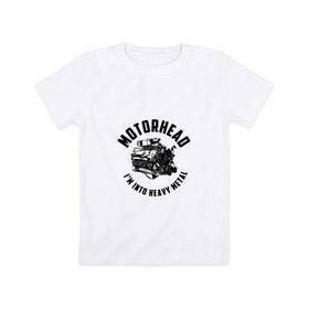 Детская футболка хлопок с принтом Motrhead в Белгороде, 100% хлопок | круглый вырез горловины, полуприлегающий силуэт, длина до линии бедер | 
