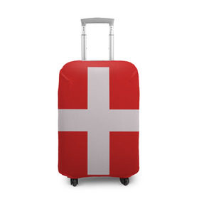 Чехол для чемодана 3D с принтом Швейцария в Белгороде, 86% полиэфир, 14% спандекс | двустороннее нанесение принта, прорези для ручек и колес | мир | страна | швейцария