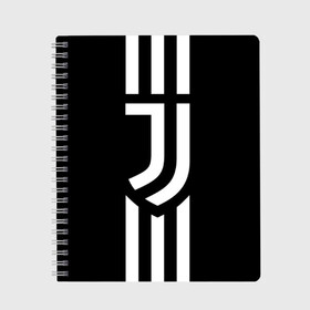 Тетрадь с принтом JUVENTUS SPORT в Белгороде, 100% бумага | 48 листов, плотность листов — 60 г/м2, плотность картонной обложки — 250 г/м2. Листы скреплены сбоку удобной пружинной спиралью. Уголки страниц и обложки скругленные. Цвет линий — светло-серый
 | cr7 | fc juventus | football | juve | juventus | ronaldo | sport | роналдо | спорт | футбол | ювентус