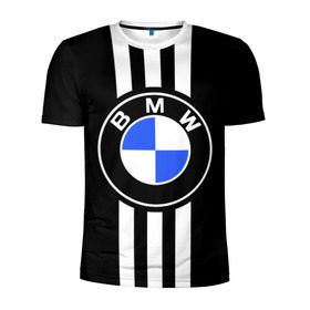Мужская футболка 3D спортивная с принтом BMW SPORTWEAR в Белгороде, 100% полиэстер с улучшенными характеристиками | приталенный силуэт, круглая горловина, широкие плечи, сужается к линии бедра | bmw | автомобильные | бмв | машины