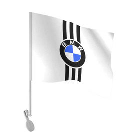Флаг для автомобиля с принтом BMW SPORTWEAR в Белгороде, 100% полиэстер | Размер: 30*21 см | bmw | автомобильные | бмв | машины