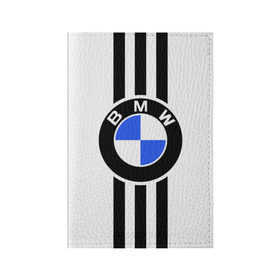 Обложка для паспорта матовая кожа с принтом BMW SPORTWEAR в Белгороде, натуральная матовая кожа | размер 19,3 х 13,7 см; прозрачные пластиковые крепления | bmw | автомобильные | бмв | машины