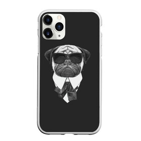 Чехол для iPhone 11 Pro Max матовый с принтом Мопс в черном в Белгороде, Силикон |  | домашние животные | мопс | пес | песик | собака | собачка