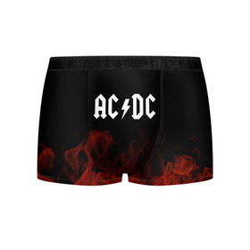 Мужские трусы 3D с принтом AC/DC в Белгороде, 50% хлопок, 50% полиэстер | классическая посадка, на поясе мягкая тканевая резинка | ac dc | logo | metal | music | rock | лого | логотип | метал | музыка | рок