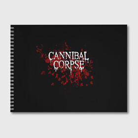 Альбом для рисования с принтом Cannibal Corpse в Белгороде, 100% бумага
 | матовая бумага, плотность 200 мг. | Тематика изображения на принте: cannibal corpse | logo | metal | music | rock | лого | логотип | метал | музыка | рок