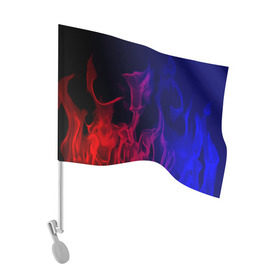 Флаг для автомобиля с принтом Огненный стиль в Белгороде, 100% полиэстер | Размер: 30*21 см | fire | flame | in fire | smoke | в огне | дым | огненный | огонь | текстуры