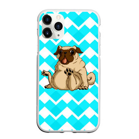 Чехол для iPhone 11 Pro матовый с принтом Забавный мопс в Белгороде, Силикон |  | animal | dog | pet | pug | puppy | арт | бульдог | животные | милые | мопс | пес | собаки | текстура
