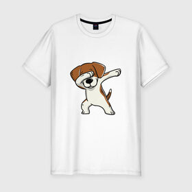 Мужская футболка премиум с принтом Год собаки в Белгороде, 92% хлопок, 8% лайкра | приталенный силуэт, круглый вырез ворота, длина до линии бедра, короткий рукав | год собаки | даб 