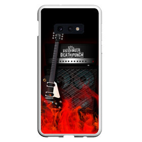 Чехол для Samsung S10E с принтом Five Finger Death Punch в Белгороде, Силикон | Область печати: задняя сторона чехла, без боковых панелей | five finger death punch | logo | metal | music | rock | лого | логотип | метал | музыка | рок