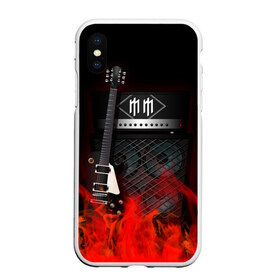 Чехол для iPhone XS Max матовый с принтом Marilyn Manson в Белгороде, Силикон | Область печати: задняя сторона чехла, без боковых панелей | logo | marilyn manson | metal | music | rock | лого | логотип | метал | музыка | рок