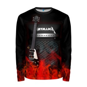 Мужской лонгслив 3D с принтом Metallica в Белгороде, 100% полиэстер | длинные рукава, круглый вырез горловины, полуприлегающий силуэт | logo | metal | metallica | music | rock | лого | логотип | метал | металика | металлика | музыка | рок