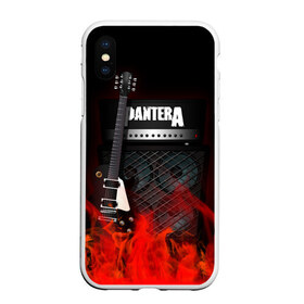 Чехол для iPhone XS Max матовый с принтом Pantera в Белгороде, Силикон | Область печати: задняя сторона чехла, без боковых панелей | logo | metal | music | pantera | rock | лого | логотип | метал | музыка | рок