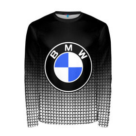 Мужской лонгслив 3D с принтом BMW 2018 Black and White IV в Белгороде, 100% полиэстер | длинные рукава, круглый вырез горловины, полуприлегающий силуэт | Тематика изображения на принте: bmw | автомобильные | бмв | машины