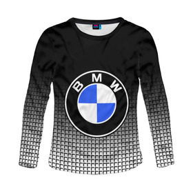 Женский лонгслив 3D с принтом BMW 2018 Black and White IV в Белгороде, 100% полиэстер | длинные рукава, круглый вырез горловины, полуприлегающий силуэт | bmw | автомобильные | бмв | машины