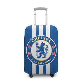 Чехол для чемодана 3D с принтом Chelsea 2018 White Line в Белгороде, 86% полиэфир, 14% спандекс | двустороннее нанесение принта, прорези для ручек и колес | chelsea | спорт | спортивные | футбол | футбольный клуб | челси