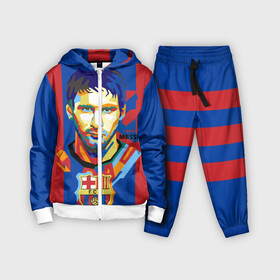 Детский костюм 3D с принтом Lionel Messi в Белгороде,  |  | barcelona | lionel | messi | барселона | лионель | месси | поп арт