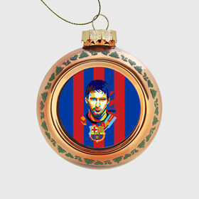 Стеклянный ёлочный шар с принтом Lionel Messi в Белгороде, Стекло | Диаметр: 80 мм | Тематика изображения на принте: barcelona | lionel | messi | барселона | лионель | месси | поп арт