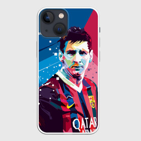 Чехол для iPhone 13 mini с принтом Lionel Messi в Белгороде,  |  | barcelona | lionel | messi | барселона | лионель | месси | поп арт