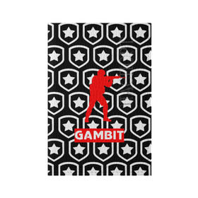 Обложка для паспорта матовая кожа с принтом GAMBIT counter strike в Белгороде, натуральная матовая кожа | размер 19,3 х 13,7 см; прозрачные пластиковые крепления | awp | counter strike | gambit | game | skin | авп | игры | линии | скин